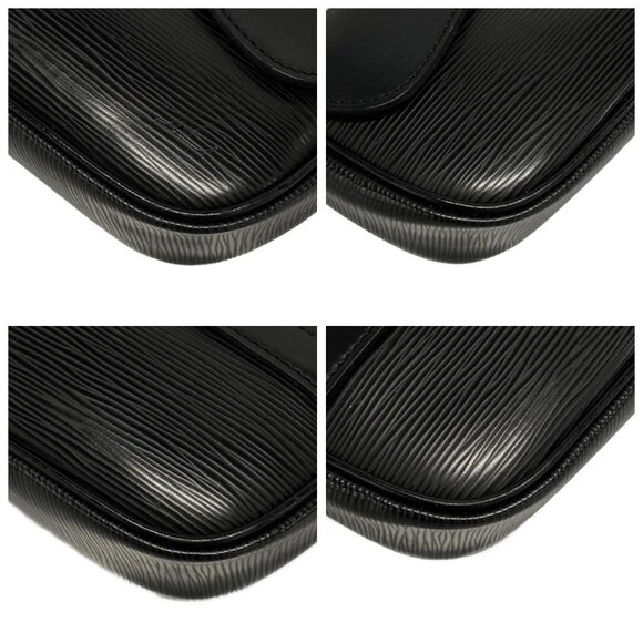 LOUIS VUITTON Pochette Montaigne Noir Epi Shoulder Bag 875-080825 - Picture 6 of 14